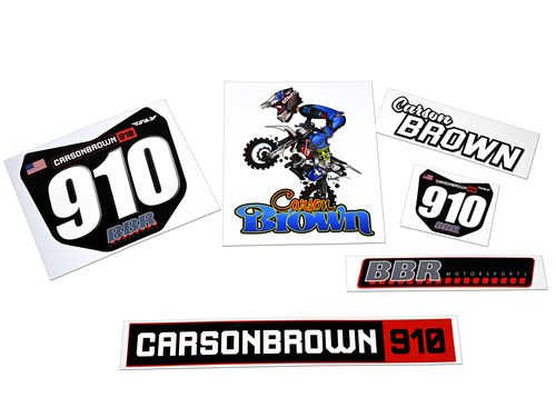 Carson Brown Sticker Set