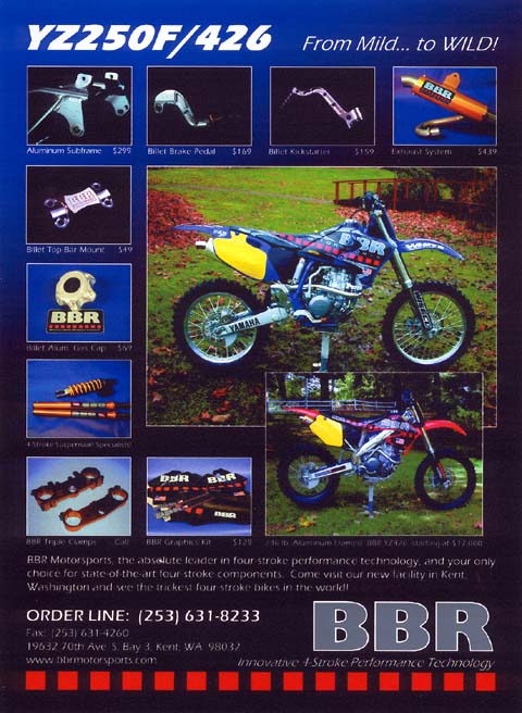 Magazine Ad for YZ250/426 parts
