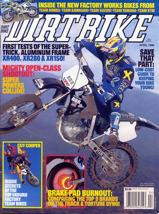 BBR XR400 Dirt Bike Magazine Cover