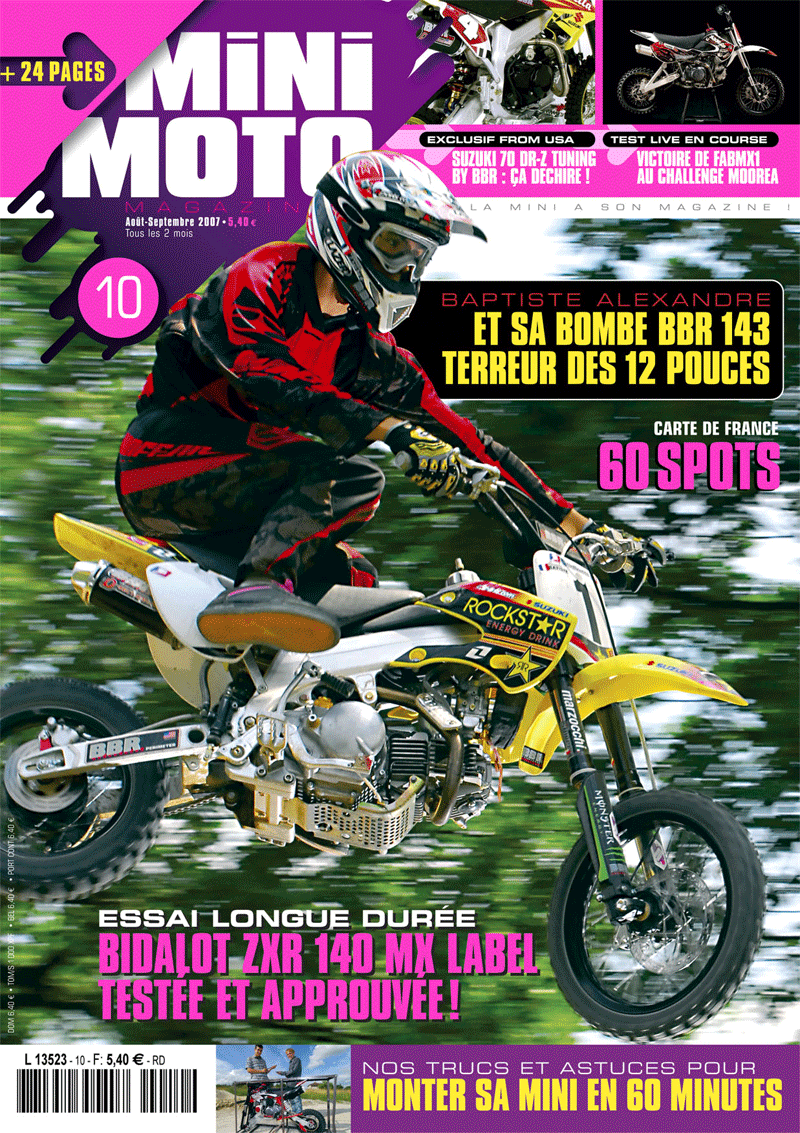 MiniMoto France Sept 2007 - Cover