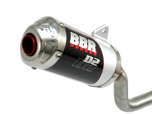Exhaust System - D2 Big Bore, Silver / XR/CRF50, 00-Present